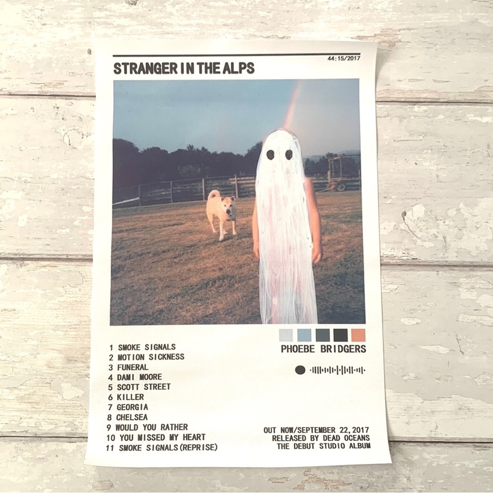 Phoebe Bridgers Poster Wall Art Print Stranger In the Alps Album 12x8in NEW